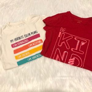 2 tops from Cat and Jack in great condition.